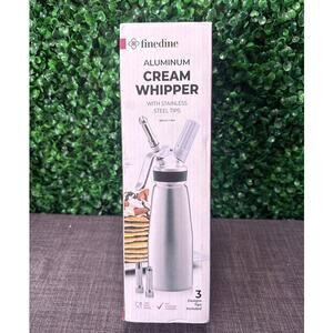 Professional WHIPPED CREAM DISPENSER Aluminium Whipper Aerator Maker Kitchen Set